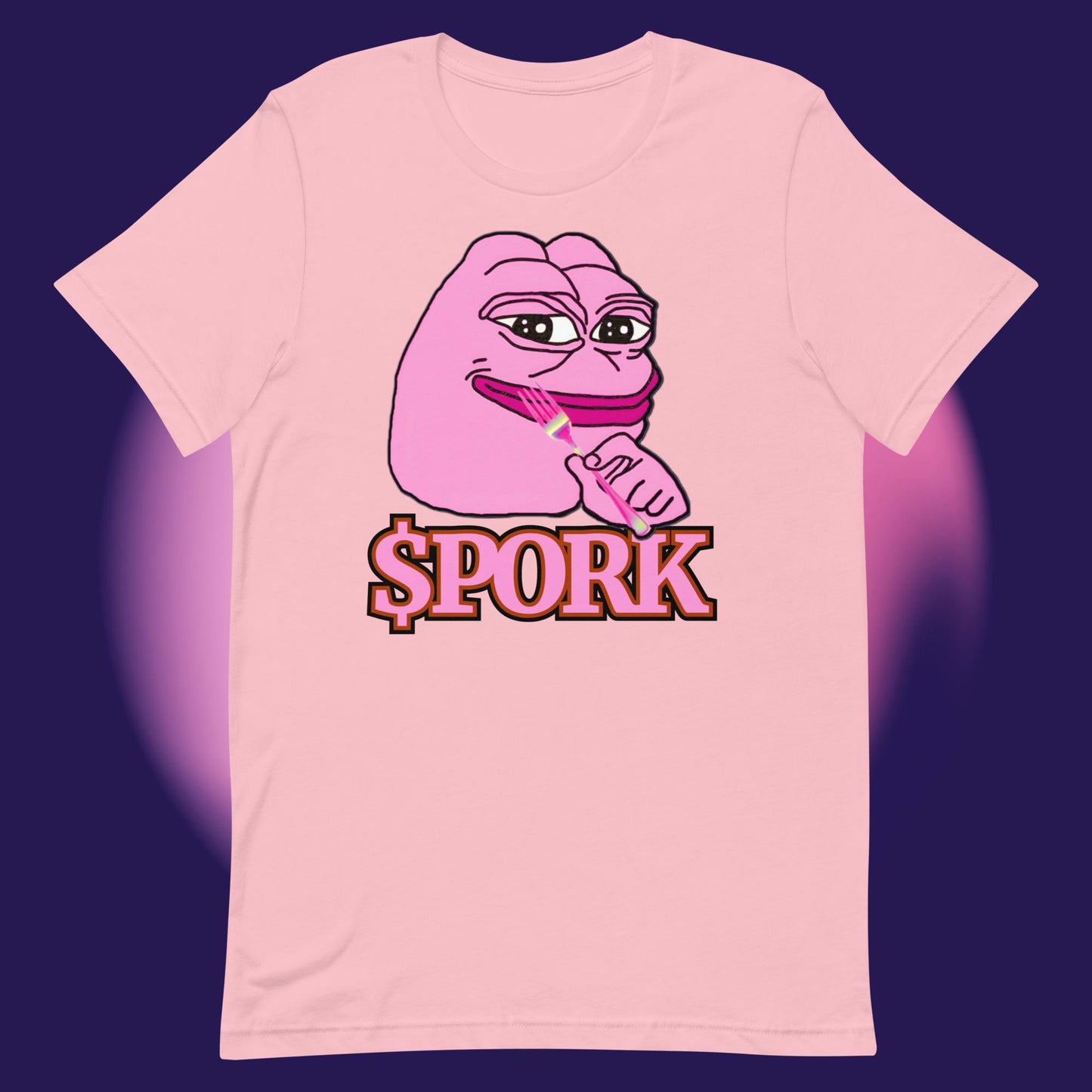 AA-D001#S-008 PINK-PEPE-$PORK Unisex Staple T-Shirt