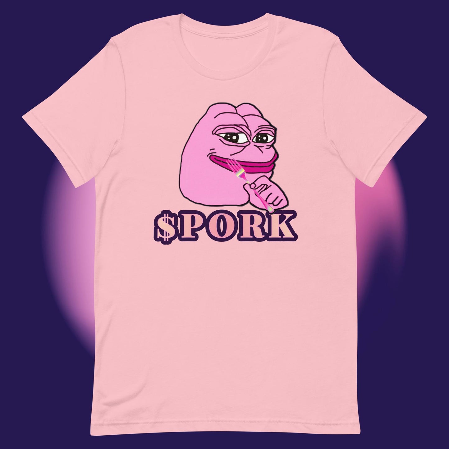 AA-D001#S-012 PINK-PEPE-$PORK Unisex Staple T-Shirt