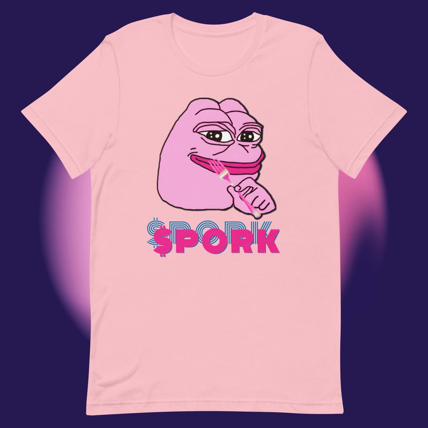 AA-D001#S-024 PINK-PEPE-$PORK Unisex Staple T-Shirt