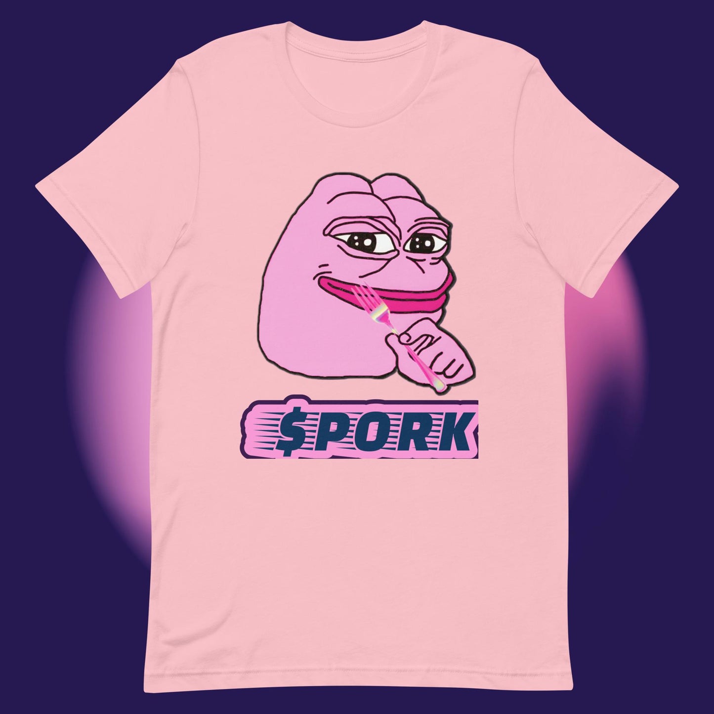 AA-D001#S-022 PINK-PEPE-$PORK Unisex Staple T-Shirt