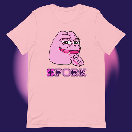 AA-D001#S-023 PINK-PEPE-$PORK Unisex Staple T-Shirt