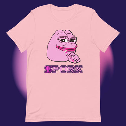 AA-D001#S-025 PINK-PEPE-$PORK Unisex Staple T-Shirt