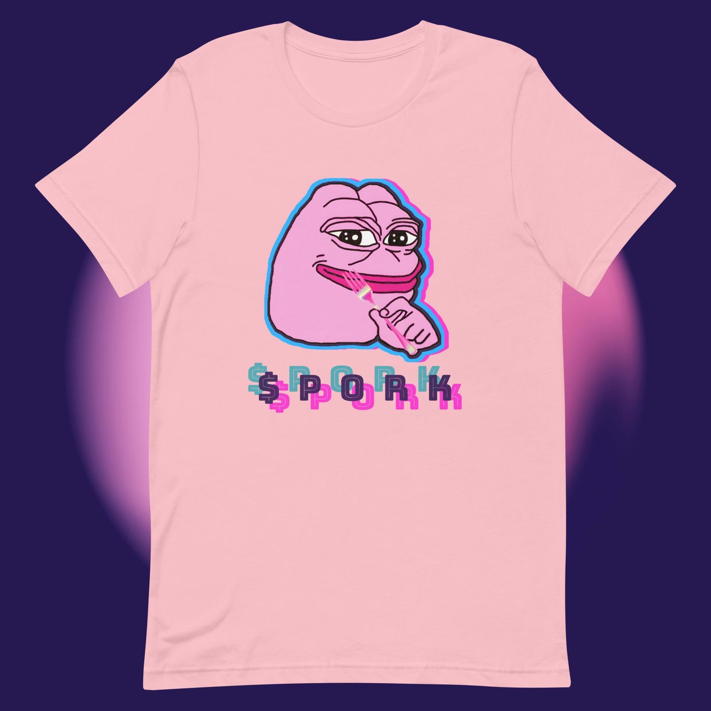 AA-D001#S-026 PINK-PEPE-$PORK Unisex Staple T-Shirt