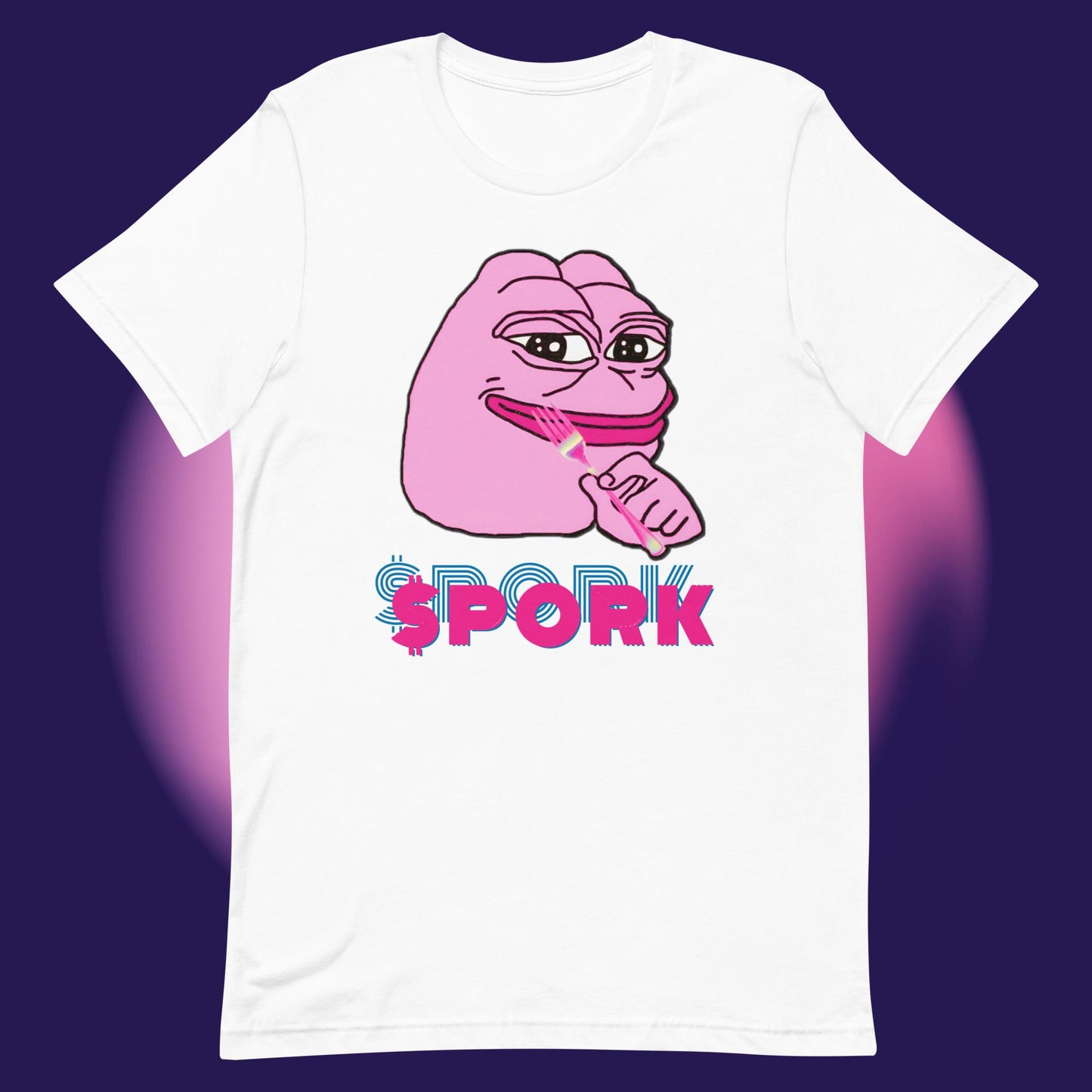 AA-D001#S-024 PINK-PEPE-$PORK Unisex Staple T-Shirt