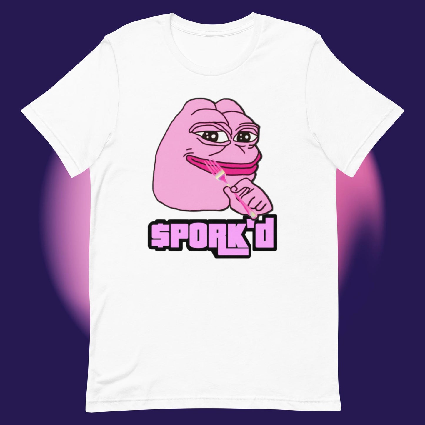 AA-D001#S-052 PINK-PEPE-$PORK'D Unisex Staple T-Shirt