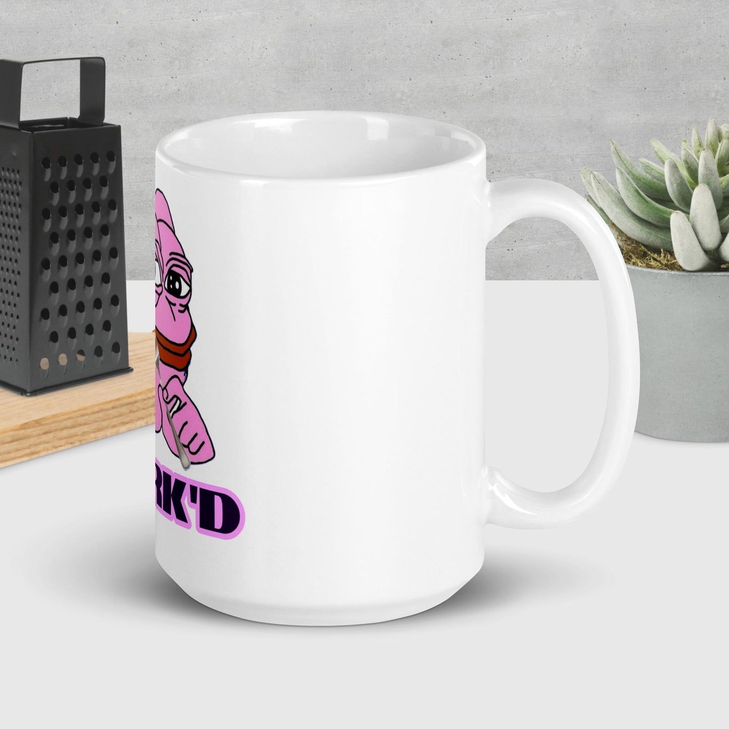 CW-D001#S-054 $PORK'D White Glossy Mug