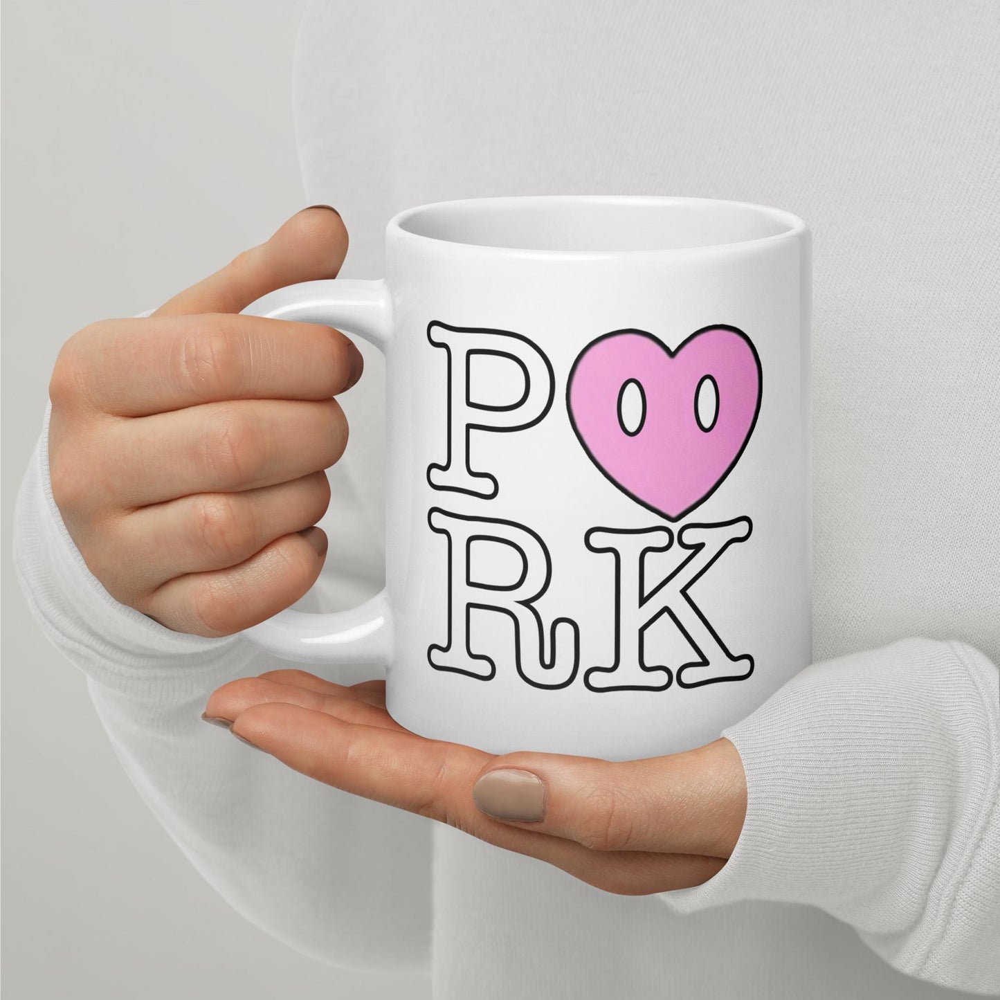 CW-D000#S-000 P<3RK White Glossy Mug