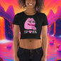 AQ-D001#S-001 PINK PEPE $PORK Women's Crop Tee