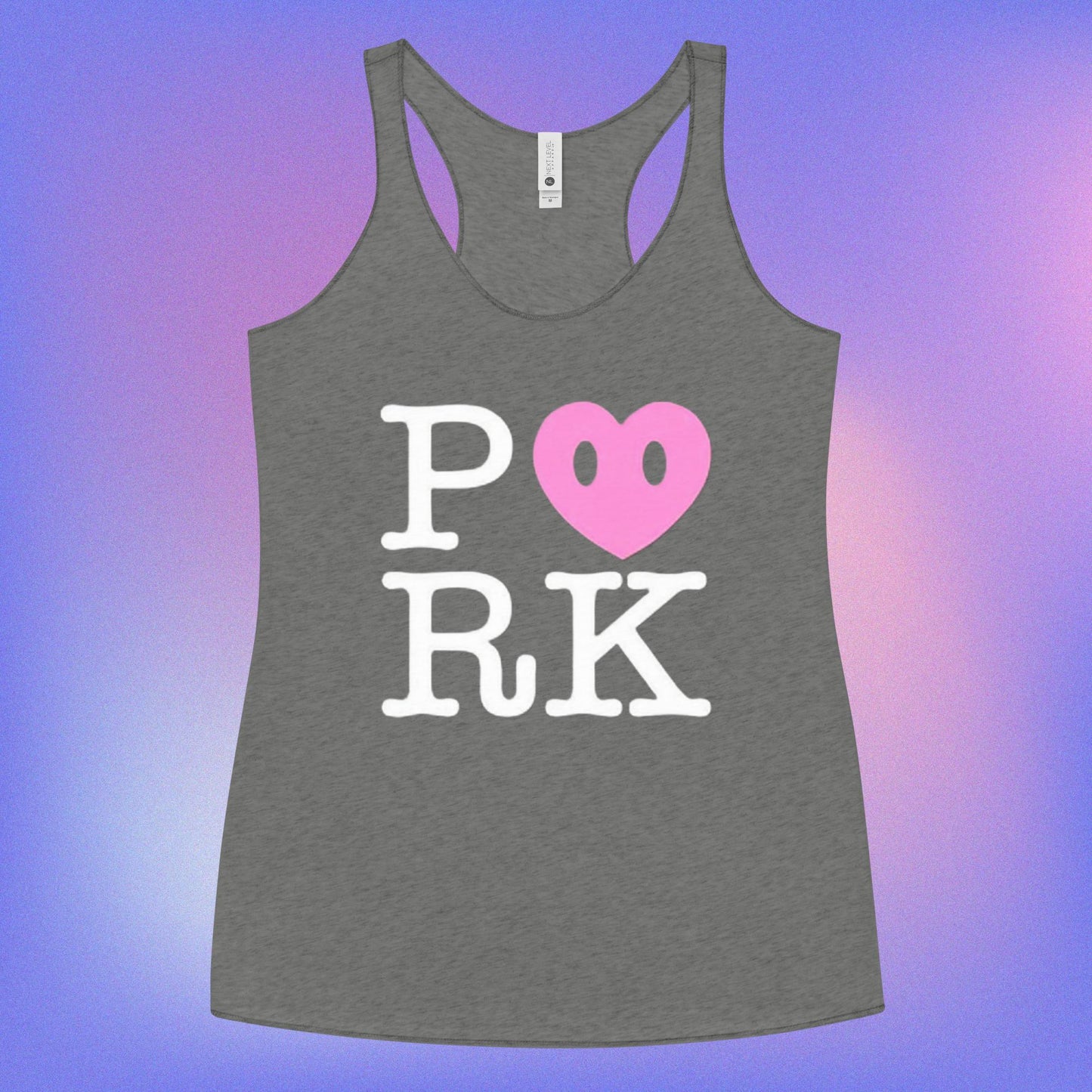 AN-D000#S-000 $PORK Women's Racerback Tank Top