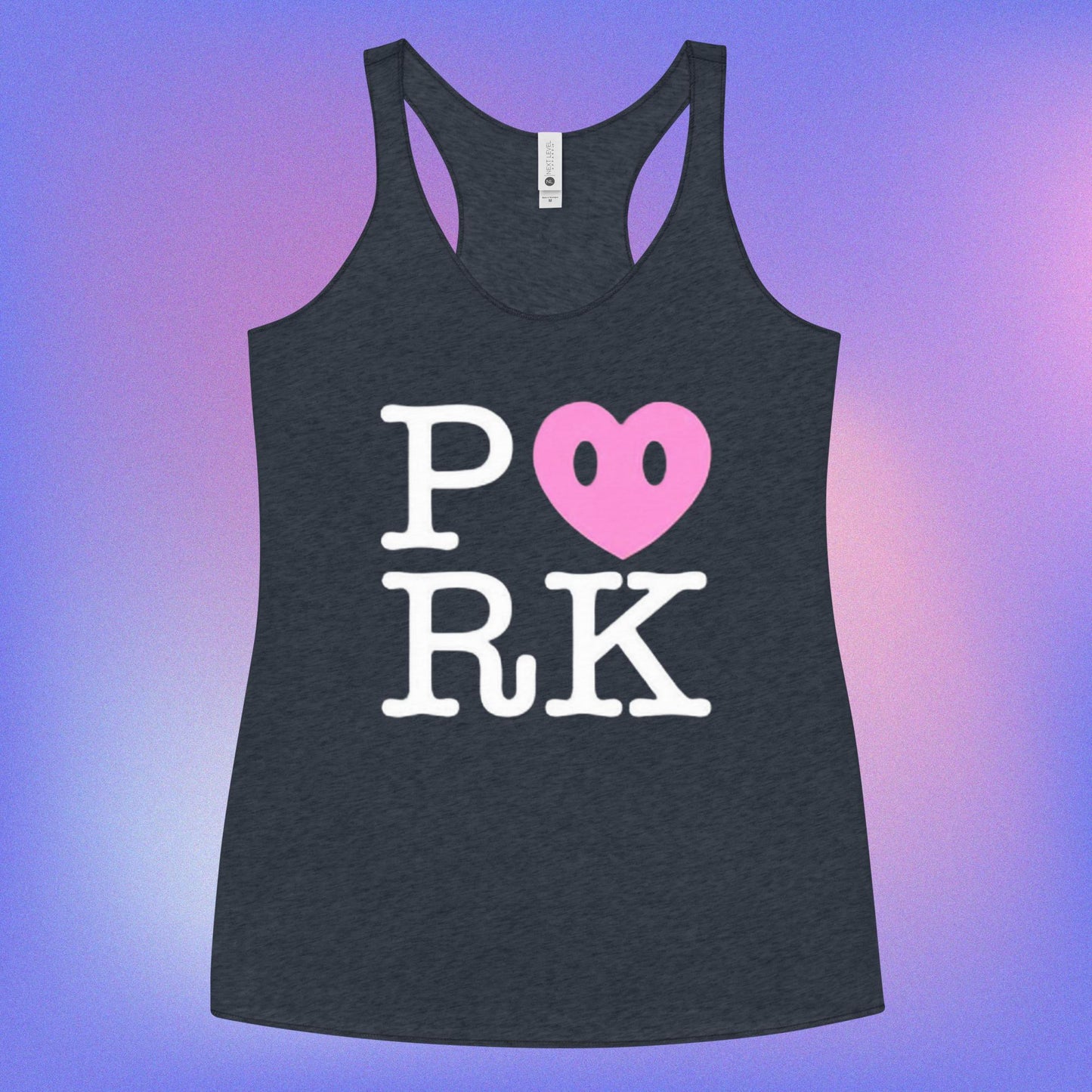 AN-D000#S-000 $PORK Women's Racerback Tank Top