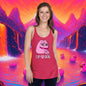 AN-D001#S-001 PINK PEPE $PORK Women's Racerback Tank Top